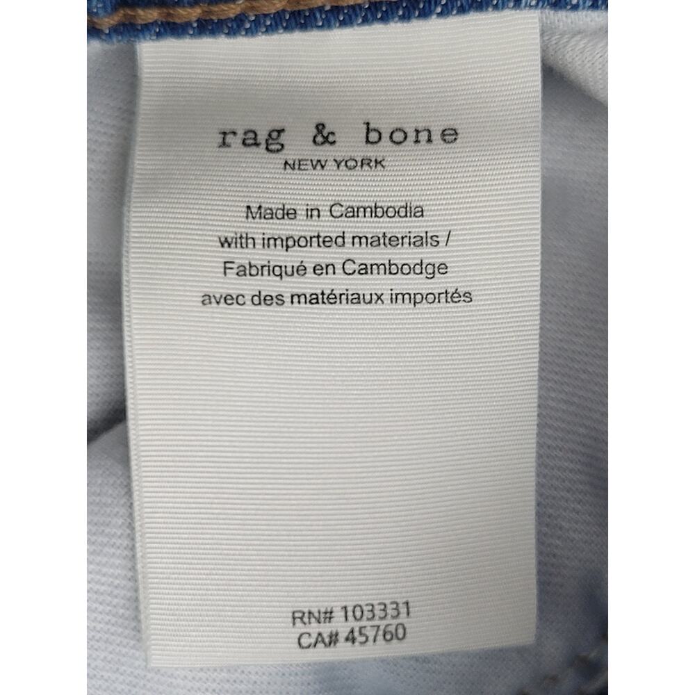 rag & bone Lori Mid-rise Crop Medium Wash Jeans Women's Sz 26 - Picture 9 of 9